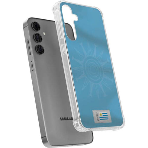Uruguay Soccer Flag Galaxy S24 Plus Clear Case